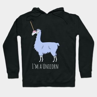 Funny Llama Unicorn Lllamacorn Hoodie